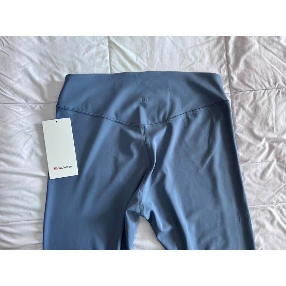 New Lululemon Wunder Under SmoothCover HR Tight 25" Size 12 Leggings Washed Blue - Picture 6 of 11